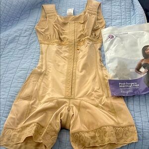 Beige Post-Surgery Mid-Thigh Faja stage 2 tummy tuck recovery